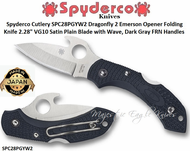 Spyderco Cutlery SPC28PGYW2 Spyderco Dragonfly 2 Wave FRN: Glass Reinforced Plastic Handle Emerson Opener Ppocket Knife
