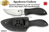Spyderco Cutlery SPFB01P Spyderco Bill Moran 3-7/8" VG10 Steel Bowie Style Blade, FRN Handled Knife