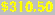 $310.50
