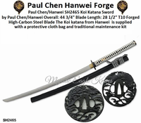 Paul Chen/Hanwei SH2465 Koi Katana Overall: 44-3/4"<>Blade Length: 28-1/2" Forged high-carbon T10 steel Blade Paul Chen/Hanwei SH2465 Koi Katana Overall: 44-3/4"<>Blade Length: 28-1/2" Forged high-carbon T10 steel Blade