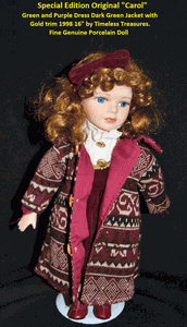 Timeless Treasure Tammy Special Edition Porcelain Doll 2003 -16 Inch Tall