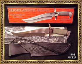 United/Cut Gil Hibben UC627 1992 Highlander Bowie & Sheath