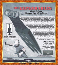 United/Cut UC2772 The Expendables Kunai 3-Pc Throwing Knive's United/Cut UC2772 The Expendables Kunai 3-Pc Throwing Knive's