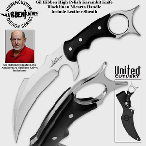 United Cutlery GH5054 Gil Hibben High-Polish Karambit Knife With Sheath