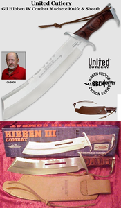United Cutlery Gil Hibben GH5008 IV Combat Machete 11-1/4" Plain Blade Genuine Leather Sheath United Cutlery Gil Hibben GH5008 IV Combat Machete 11-1/4" Plain Blade Genuine Leather Sheath