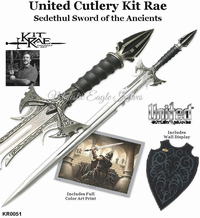 United Cutlery KR0051 Kit Rae Sedethul Sword & Wall Plaque United Cutlery KR0051 Kit Rae Sedethul Sword & Wall Plaque
