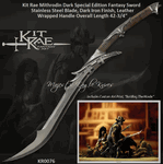 UNITED CUTLERY KR0076 KIT RAE'S Swords of the Ancients. Mithrodin Sword Blade etching. Swords of the Ancients Collection
