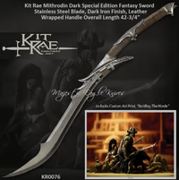 UNITED CUTLERY KR0076 KIT RAE'S Swords of the Ancients. Mithrodin Sword Blade etching. Swords of the Ancients Collection UNITED CUTLERY KR0076 KIT RAE'S Swords of the Ancients. Mithrodin Sword Blade etching. Swords of the Ancients Collection