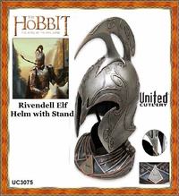 United Cutlery LOTR UC3075 Rivendell Elf Helm Lord of the Rings The Hobbit Helmet Cosplay FULL SIZE