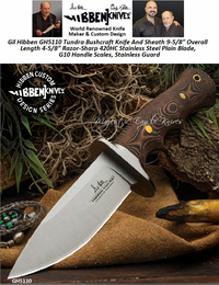 United Cutlery Presents Gil Hibben GH5110 Tundra Bushcraft Knife And Sheath 9-5/8 Overall Length 4-5/8 Razor-Sharp 420HC Stainless Steel Plain Blade, G10 Handle Scales, Stainless Guard United Cutlery Presents Gil Hibben GH5110 Tundra Bushcraft Knife And Sheath 9-5/8 Overall Length 4-5/8 Razor-Sharp 420HC Stainless Steel Plain Blade, G10 Handle Scales, Stainless Guard