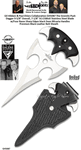 United Cutlery Presents Gil Hibben & Paul Ehlers Collaboration GH5087 The Gremlin Push Dagger 7-1/8� 5Cr15MoV Stainless Steel Blade w/Four Razor-Sharp Edges black linen Micarta Handles Leather Belt Sheath