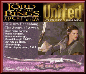 United Cutlery UC1298 The Lord of the Rings Hadhafang Sword of Arwen