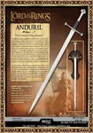 United Cutlery UC1380ASNB Officially Licensed The Anduril The Sword of King Elessar