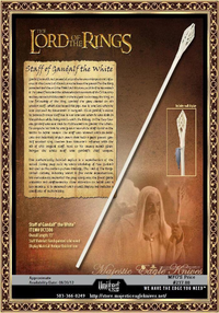 United Cutlery UC1386 Lord of the Rings Staff of Gandalf The White