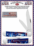 W.R. Case & Son's Cutlery CA11219 Case Smooth Bone Kirinite Patriotic Handle Copperhead-Pocket Clip Knife