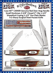 W.R. Case & Son's Cutlery CA09449 Case Red Stag Handle Small Stockman Knife