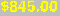 $845.00