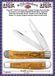 W.R. Case & Sons Cutlery CA33710 Case XX� Chevrolet Antique Bone Handle Trapper Pocket Knife
