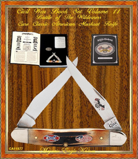 W.R. Case & Son's Cutlery CA11877 Burnt Stag Battle of Wilderness Muskrat Knife