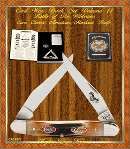 W.R. Case & Son's Cutlery CA11877 Burnt Stag Battle of Wilderness Muskrat Knife