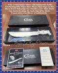 W.R. Case & Son's Cutlery CA12019 Case Limited Edition Astronaut's Knife Celebrating 50 Years Since Man's First Steps on the Moon, White Polypropylene Handle 11-1/2" Plain Blade has saw teeth along the back M-1 Knife