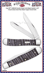 W.R. Case & Sons Cutlery CA80540 Case XX� Tony Bose Smooth Purple Curly Maple Handle Trapper Pocket Knife 4.13" Closed Mirror-polished Tru-Sharp Surgical Steel Bladed Pocket Knife