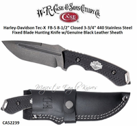 W.R. Case & Sons Cutlery CA52239 Case XX™ Harley Davidson Tec X Fixed Blade Bowie Knife 8-1/4" Overall 4-1/4" Stainless Steel Tanto Plain Blade w/fuller Ginuine Black Leather Sheath W.R. Case & Sons Cutlery CA52239 Case XX™ Harley Davidson Tec X Fixed Blade Bowie Knife 8-1/4" Overall 4-1/4" Stainless Steel Tanto Plain Blade w/fuller Ginuine Black Leather Sheath