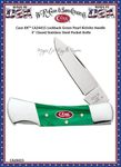 W.R. Case & Sons Cutlery CA24413 Case XX™ Texas Jack Green Pearl Kirinite 3-5/8" Closed  Stainless Steel Pocket Knife W.R. Case & Sons Cutlery CA24413 Case XX™ Texas Jack Green Pearl Kirinite 3-5/8" Closed  Stainless Steel Pocket Knife