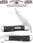 W.R. Case & Son.'s Cutlery CA18224 Case XX Black Jigged Synthetic Bone Handle RussLock 4.25" Closed Pocket Knife