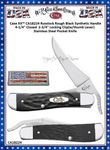 W.R. Case & Son.'s Cutlery CA18224 Case XX� Black Jigged Synthetic Bone Handle RussLock 4.25" Closed Pocket Knife