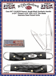 W.R. Case & Son.'s Cutlery CA18225 Case XX� Black Jigged Synthetic Bone Handle Peanut 2-7/8" Closed Pocket Knife