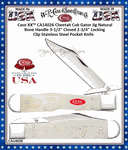 W.R. Case & Sons Cutlery CA14026 Case XX™ Cheetah Cub Gator Jig Natural Bone Handle 3-1/2" Closed 2-3/4" Locking Clip Blade Stainless Pocket Knife W.R. Case & Sons Cutlery CA14026 Case XX™ Cheetah Cub Gator Jig Natural Bone Handle 3-1/2" Closed 2-3/4" Locking Clip Blade Stainless Pocket Knife