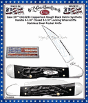 W.R. Case & Son.'s Cutlery CA18233  Case XX� Rough Black Synthetic Bone Handle CopperLock 4.25" Closed Pocket Knife