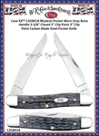 W.R. Case & Sons Cutlery CA58418 Case XX� Muskrat Pocket Worn Gray Bone Handle 3-3/8" Closed 3" Clip Point 3" Clip Point Carbon Blade Steel Pocket Knife 