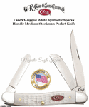 W.R. Case & Son's Cutlery CA60190 CaseXX Jigged White Synthetic Sparxx Handle Medium Stockman Pocket Knife 