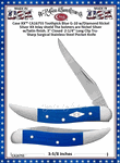 W.R. Case & Sons Cutlery CA16755 Case XX� Toothpick Blue G-10 w/Diamond Nickel Silver XX Inlay shield The bolsters are Nickel Silver w/Satin finish. 3" Closed  2-1/4" Long Clip Tru-Sharp Surgical Stainless Steel Pocket Knife  