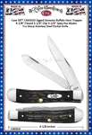 W.R. Case & Son's Cutlery CA65010 CASEXX Jigged Genuine Buffalo Horn Handled Large Trapper Pocket Knife