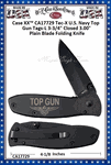 W.R. Case & Sons Cutlery CA17729 Case XX� Tec-X U.S. Navy Top Gun Tags-L 3-3/4" Closed 3.00" Plain Blade Folding Knife