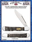 W.R. Case & Sons Cutlery CA14010 Case XX™ Mini Copperlock Black Curly Oak Wood Handle 3-5/8" Closed 2-3/4" Locking Clip Blade Stainless Pocket Knife W.R. Case & Sons Cutlery CA14010 Case XX™ Mini Copperlock Black Curly Oak Wood Handle 3-5/8" Closed 2-3/4" Locking Clip Blade Stainless Pocket Knife
