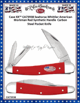 W.R. Case & Sons Cutlery CA73938 Case XX� Seahorse Whittler American Workman Red Synthetic Handle  Carbon Steel Pocket Knife  