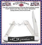 W.R. Case & Sons Cutlery CA33720 Case XX™ Stockman Chevrolet Black Synthetic Handle 3-5/8" Closed 2-1/2" Clip 1-3/4" Spey 2" Sheepsfoot Coping Stainless Steel Pocket Knife W.R. Case & Sons Cutlery CA33720 Case XX™ Stockman Chevrolet Black Synthetic Handle 3-5/8" Closed 2-1/2" Clip 1-3/4" Spey 2" Sheepsfoot Coping Stainless Steel Pocket Knife