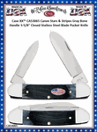 W.R. Case & Son's Cutlery CA53065 Case XX� Canoe Stars & Stripes Gray Bone Handle 3-5/8" Closed Stainless Steel Blade Pocket Knife