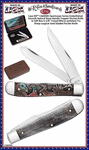 W.R. Case & Sons Cutlery CA60585 Case XX� Sportsman Series Embellished Smooth Natural Bone Handle Trapper Pocket Knife in Gift Box 4-1/8" Closed Mirror-polished Tru-Sharp Surgical Steel Bladed Pocket Knife