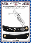 W.R. Case & Sons Cutlery CA52265 Case XX� Harley-Davidson Sodbuster Jr Black Delrin Stainless Steel Pocket Knife
