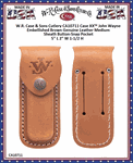 W.R. Case & Son's Cutlery Case XX� CA10711 John Wayne Medium Brown Leather Belt Sheath Button-Snap Pocket