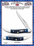 W.R. Case & Son's Cutlery CA2804 CASE XX� Jigged Navy Blue Bone Handle Mall Texas Toothpick Pocket Knife 