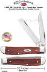 W.R. Case & Son's Cutlery CA28700 CASE XX� 3-1/2" Closed Mini Trapper Smooth Chestnut Bone Handle Pocket 
