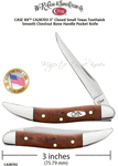 W.R. Case & Son's Cutlery CA28703 CASE XX� 3" Closed Small Texas Toothpick Smooth Chestnut Bone Handle Pocket Knife