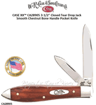 W.R. Case & Son's Cutlery CA28905 CASE XX� 3-1/2" Closed Tear Drop Jack Smooth Chestnut Bone Handle Pocket Knife