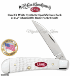 W.R. Case & Son's Cutlery CA60192 Case XX� Jigged White Synthetic Handle Sway Back Stainless Pocket Knife 
